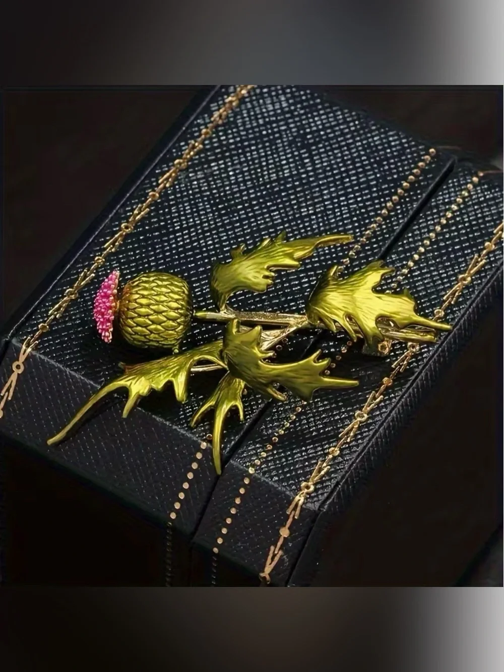 Flowering Thistle Brooch New